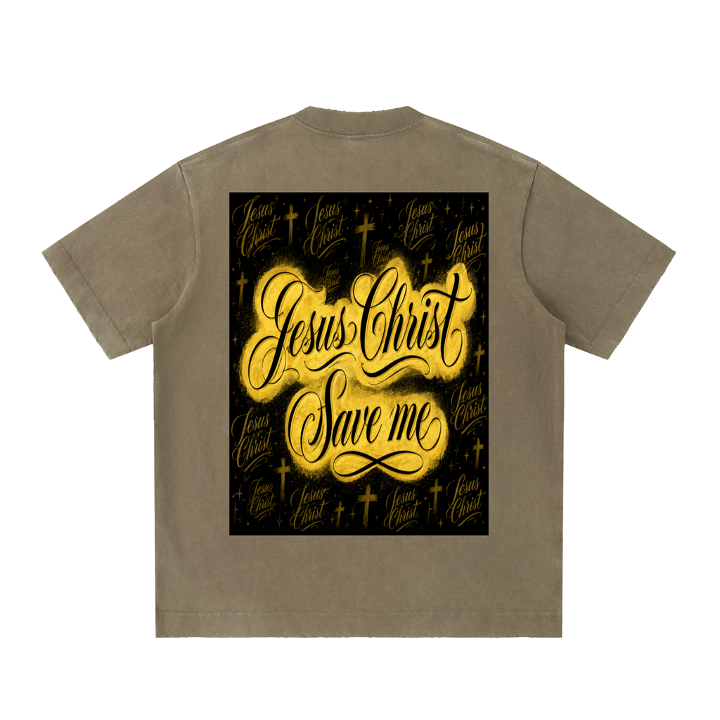 Heavyweight Vintage Washed Frayed T-Shirt