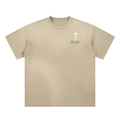 Hand-Frayed Sunfade Paint Splatter T-Shirt