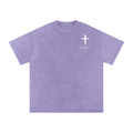 Snow Washed Oversized Cotton T-Shirt