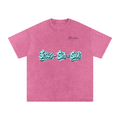 Snow Washed Oversized Cotton T-Shirt
