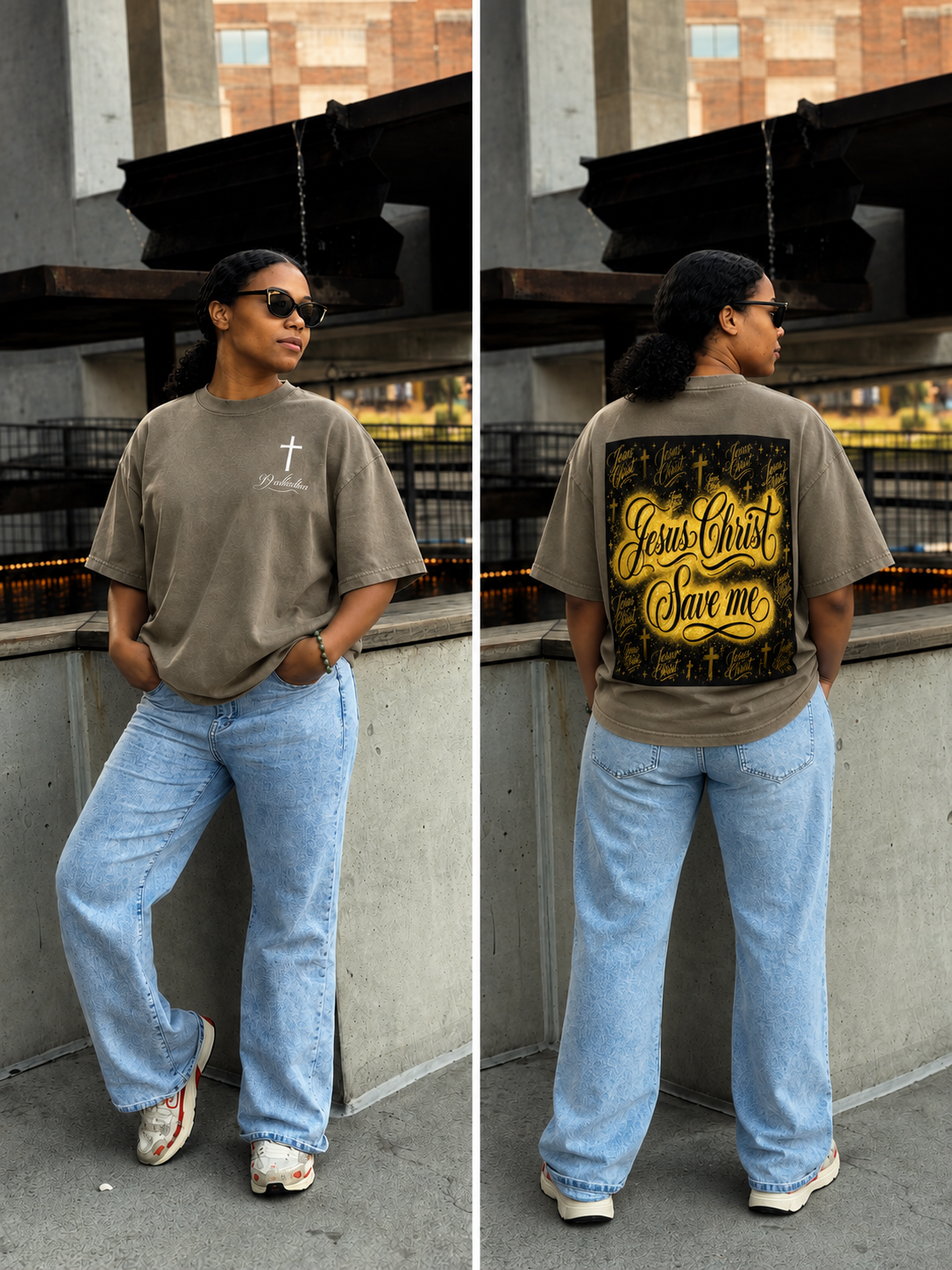 Heavyweight Vintage Washed Frayed T-Shirt