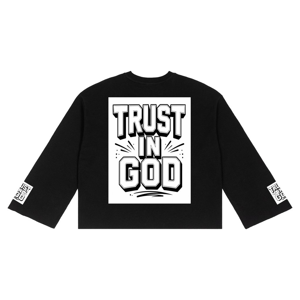 Unisex Waffle Raw Edge T-Shirt