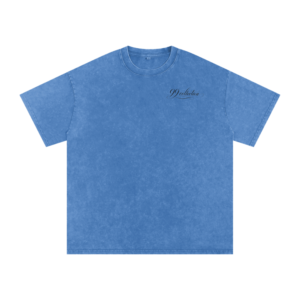 Snow Washed Oversized Cotton T-Shirt