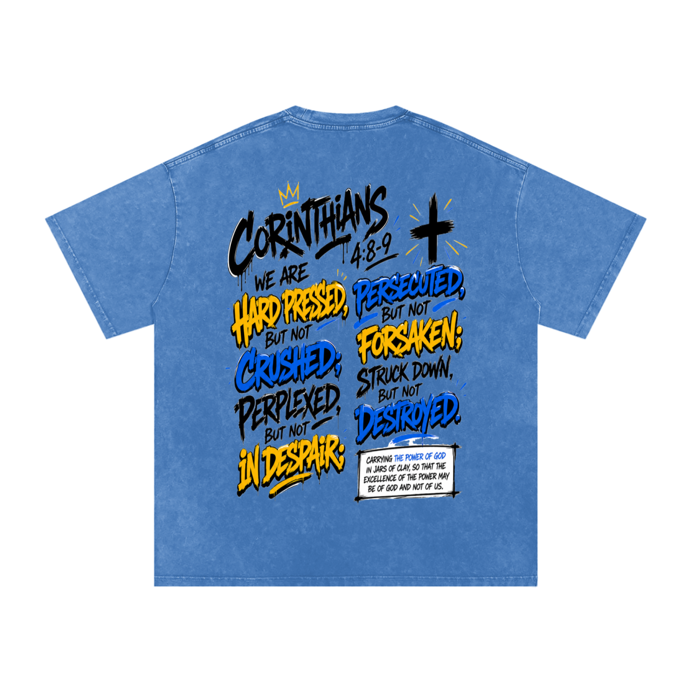 Snow Washed Oversized Cotton T-Shirt